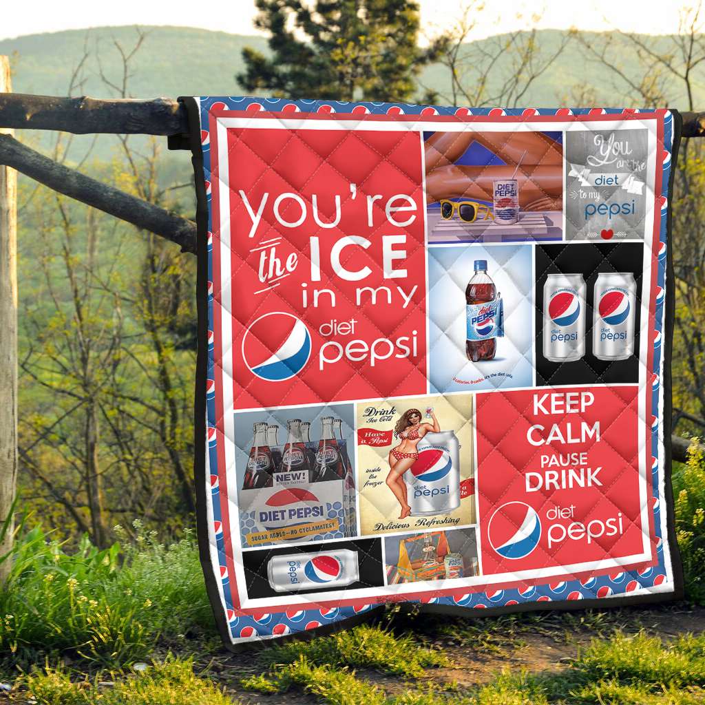 You Are The Ice Blue Soft Drink Quilt 0223