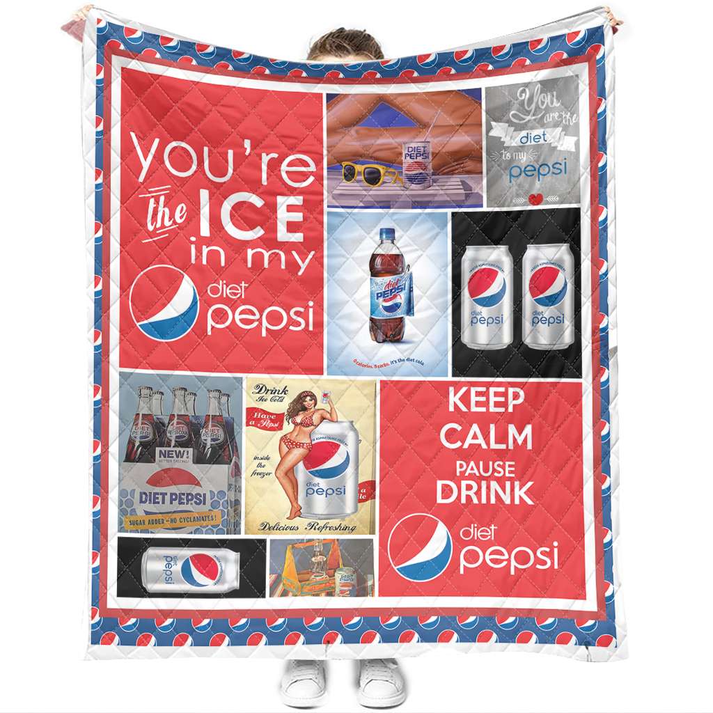 You Are The Ice Blue Soft Drink Quilt 0223