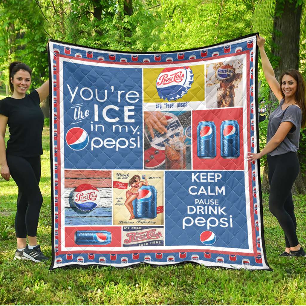 You Are The Ice Blue Soft Drink Quilt 0223