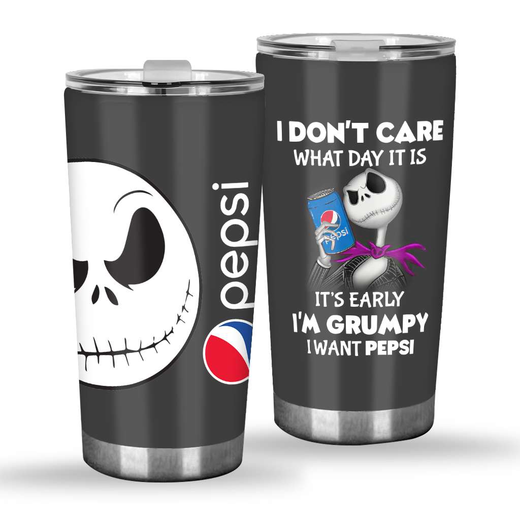 It's Early I'm Grumpy Blue Soft Drink Tumbler 0223