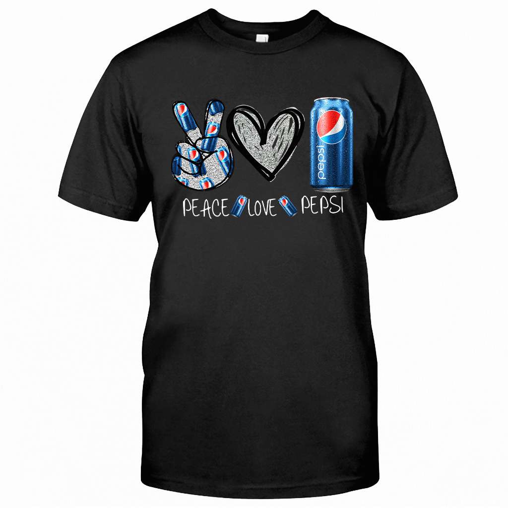 Peace Love Blue Soft Drink T-shirt and Hoodie 0223