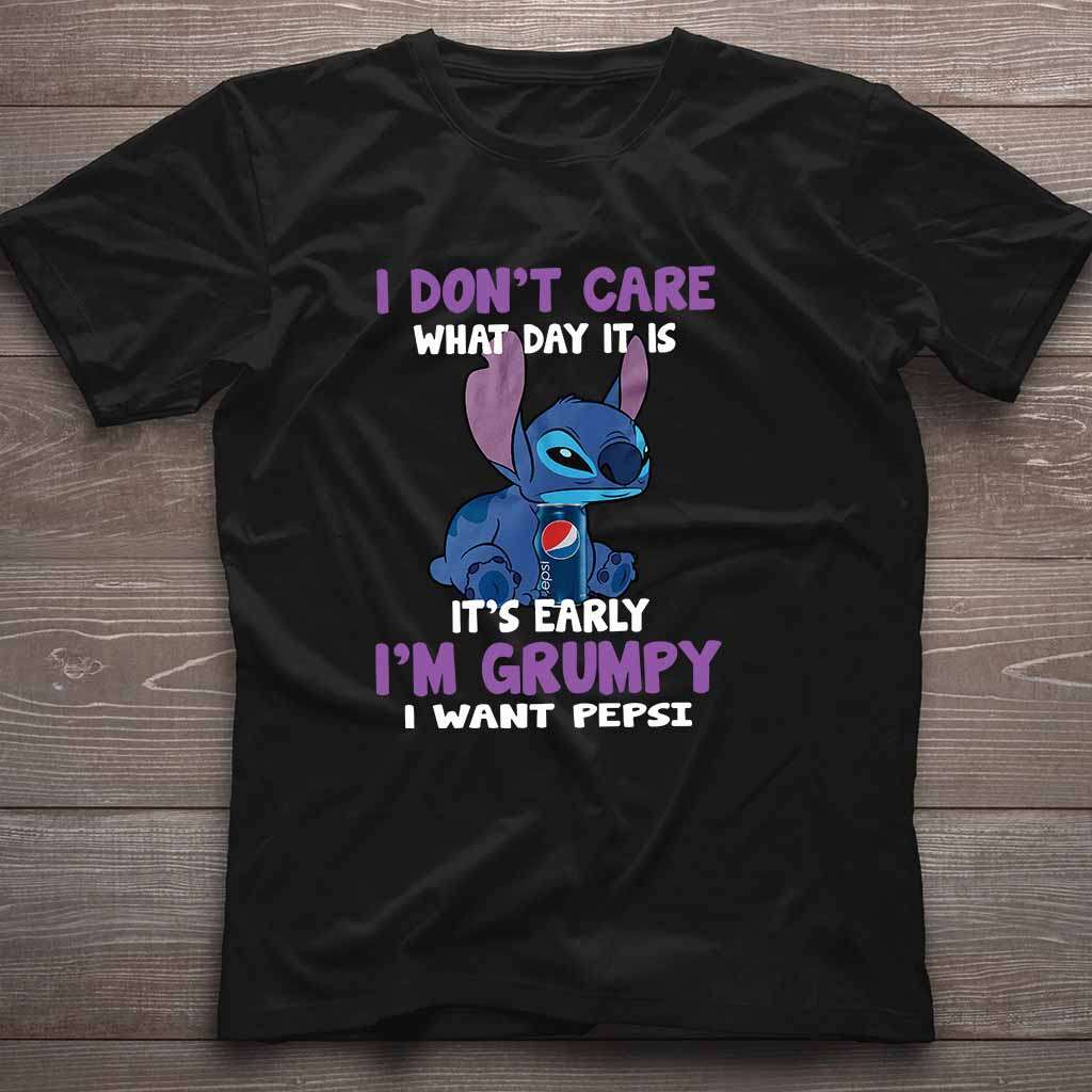 It's Early I'm Grumpy Blue Soft Drink T-shirt and Hoodie 0223