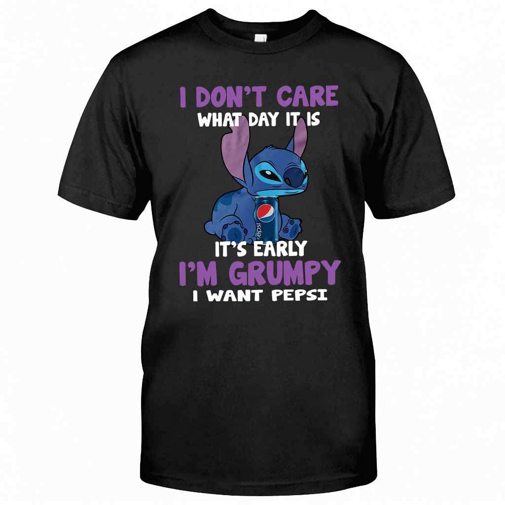 It's Early I'm Grumpy Blue Soft Drink T-shirt and Hoodie 0223