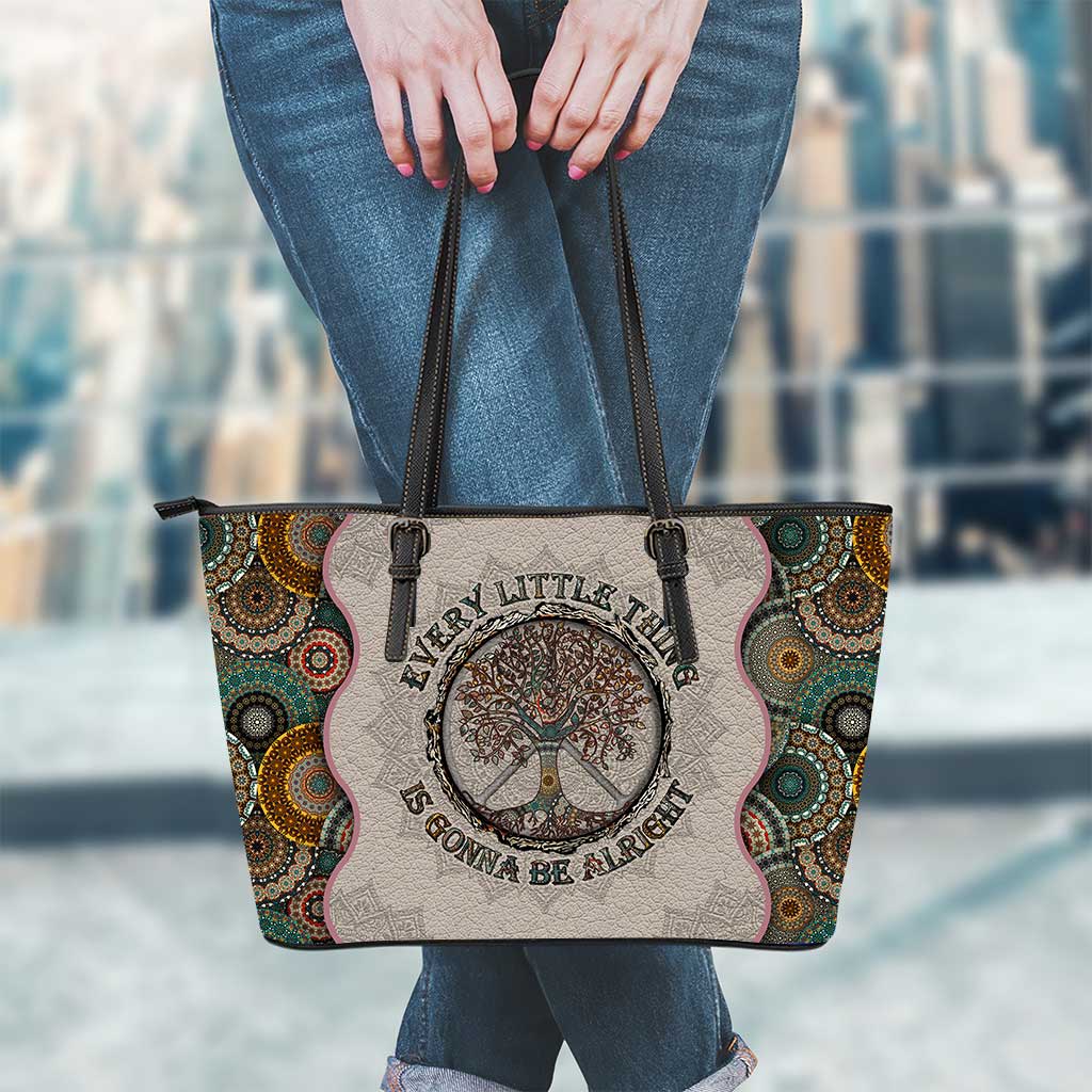 Every Little Thing Is Gonna Be Alright Hippie Leather Bag 0622