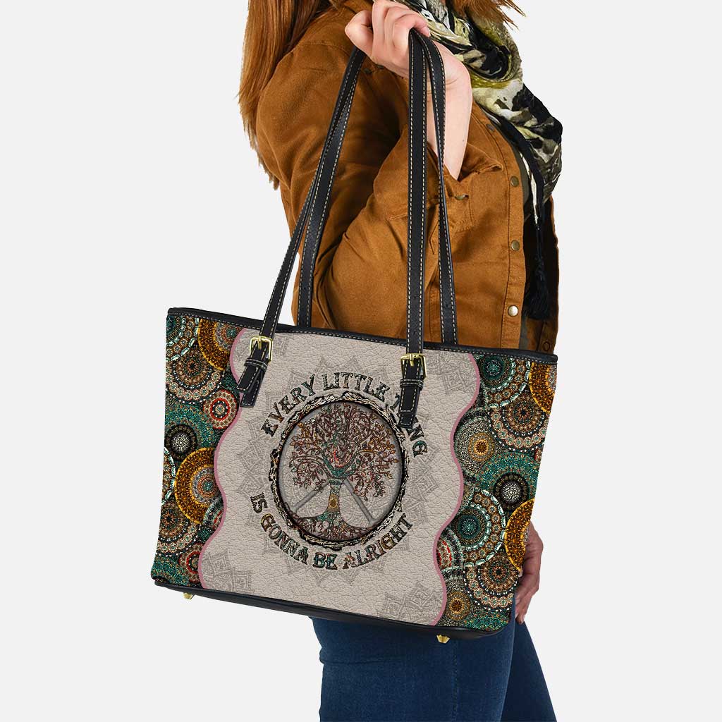 Every Little Thing Is Gonna Be Alright Hippie Leather Bag 0622