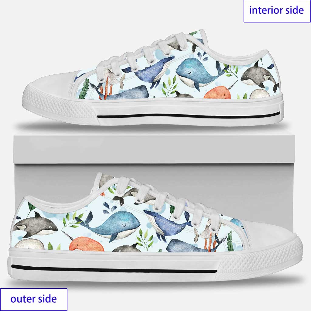 Lovely Whales Whale Low Top Shoes 0622