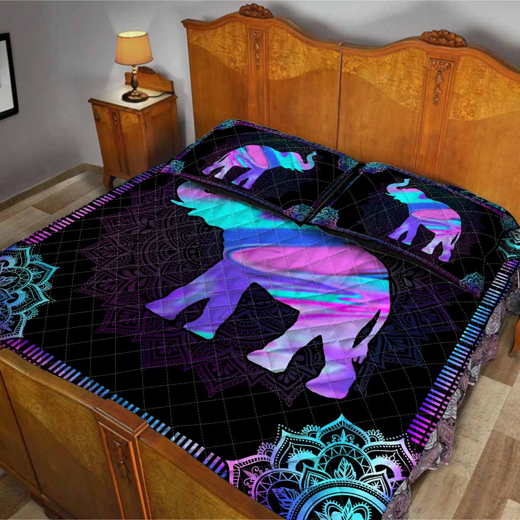 Elephant Mandala Elephant Quilt Set 0622