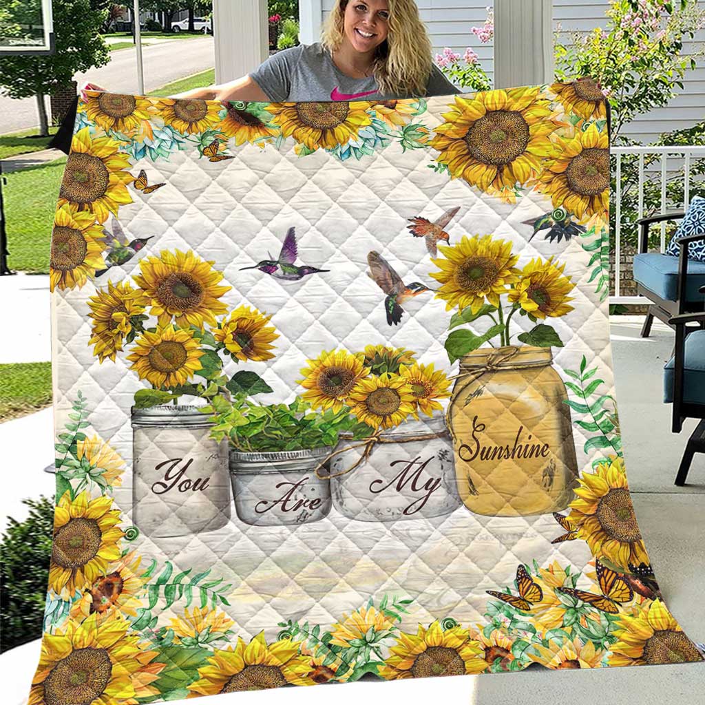 You Are My Sunshine Sunflower Quilt 0622