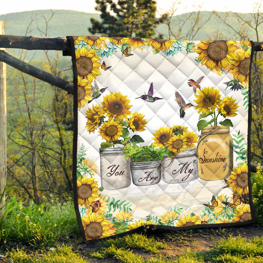 You Are My Sunshine Sunflower Quilt 0622
