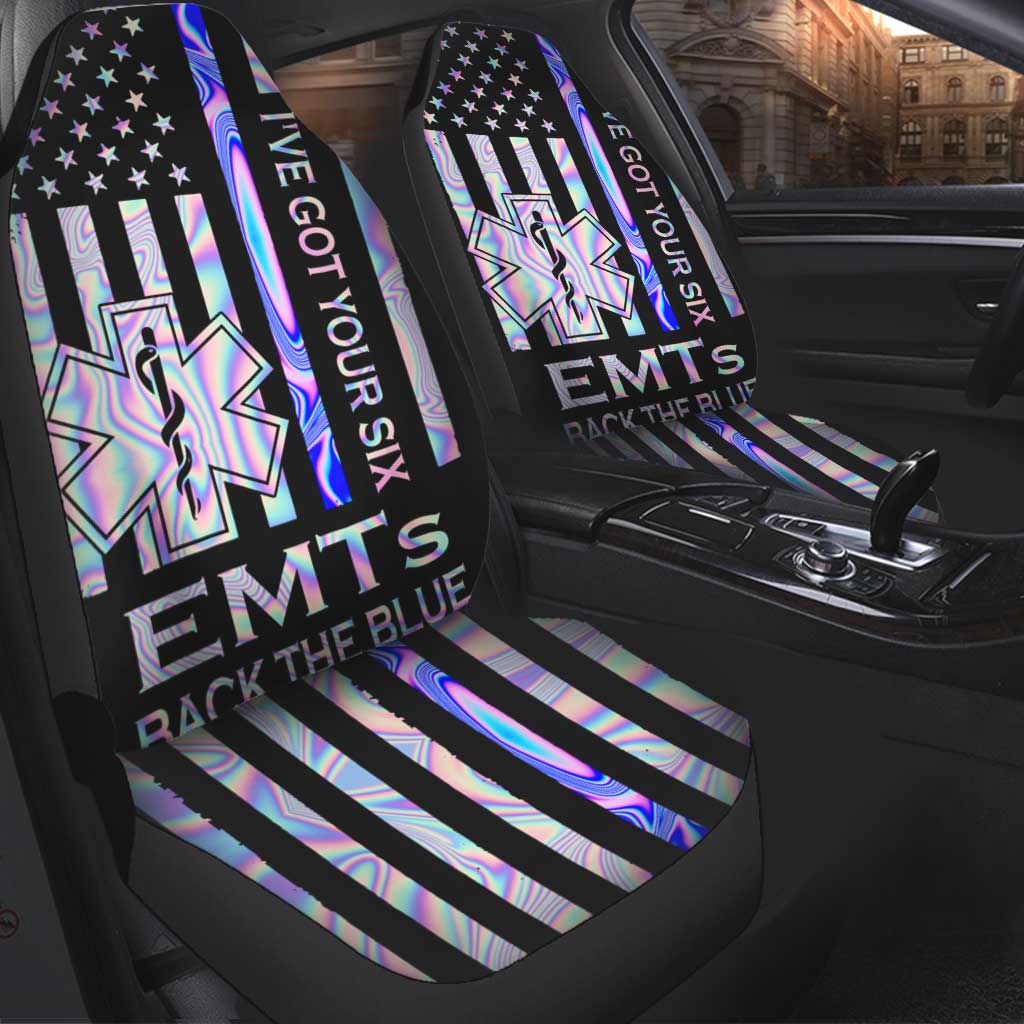 Emts Back The Blue EMT Seat Covers 0622