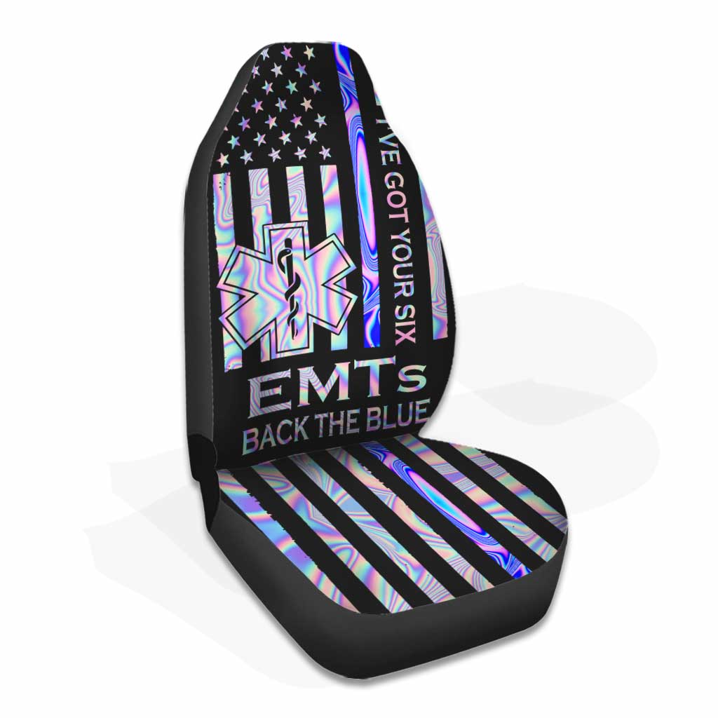 Emts Back The Blue EMT Seat Covers 0622