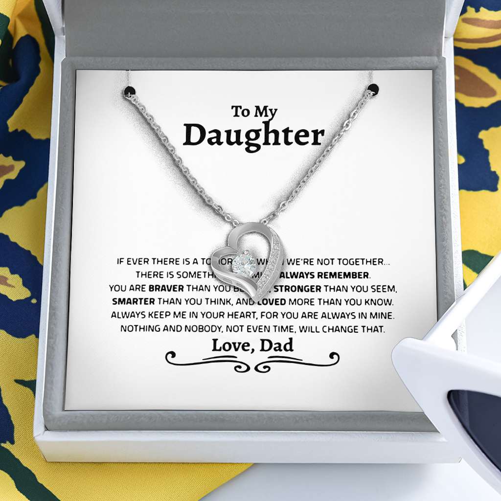 Gift For Daughter From Dad Daughter Father Daughter Gift From Dad To My Daughter Grown Up Daughter - Daughter Forever Love Necklace 0921