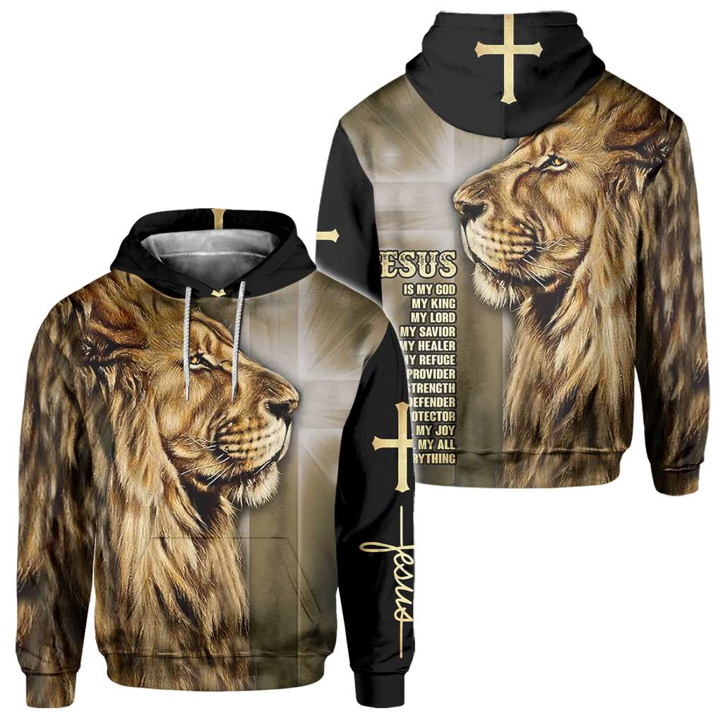 Lion Of Judah Jesus - Christian All Over T-shirt and Hoodie 0921