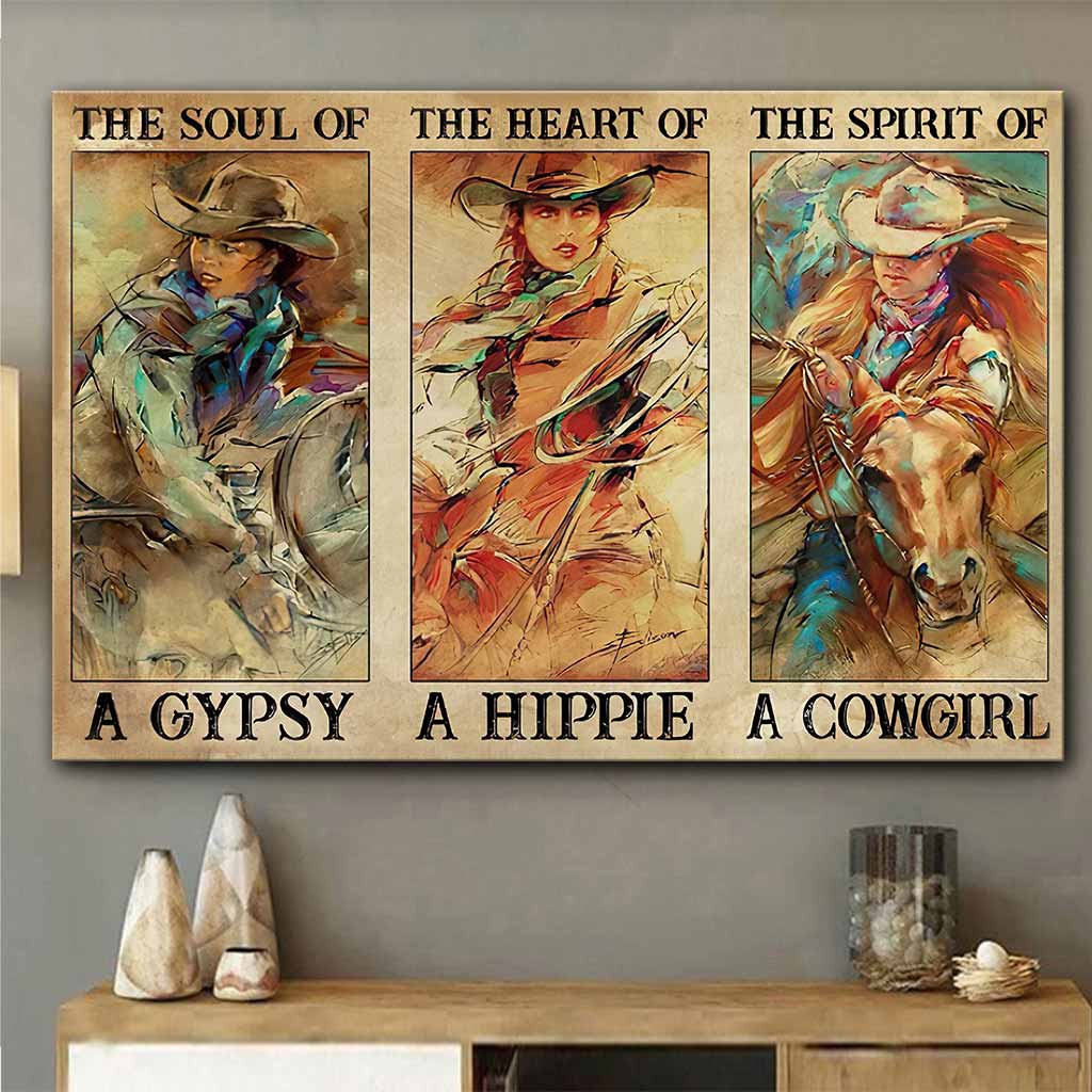 A Gypsy, A Hippie, A Cowgirl - Horse Poster 0921