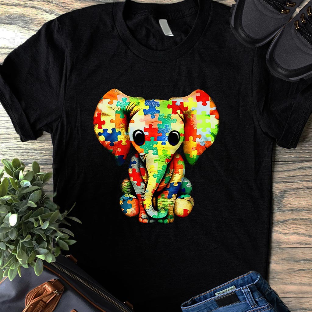 Autism Elephant - Autism Awareness T-shirt and Hoodie 0921