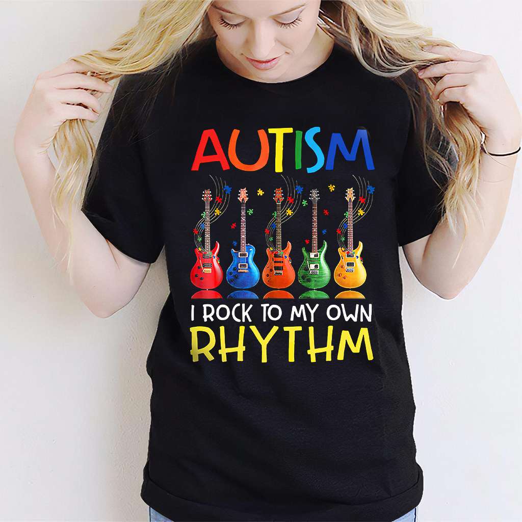 Autism I Rock To My Own Rhythm - Autism Awareness T-shirt and Hoodie 0921