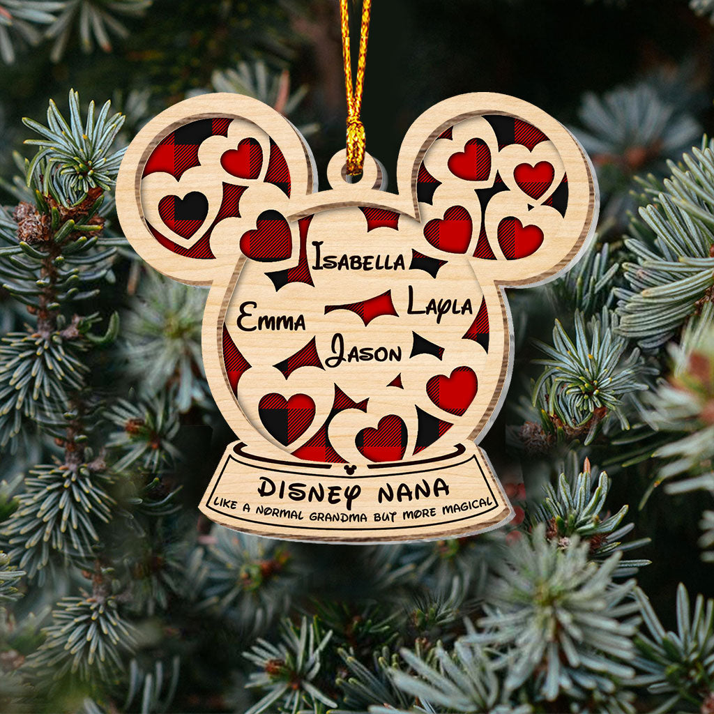 Like A Normal Grandma But More Magical - Personalized Christmas Grandma Layers Mix Ornament