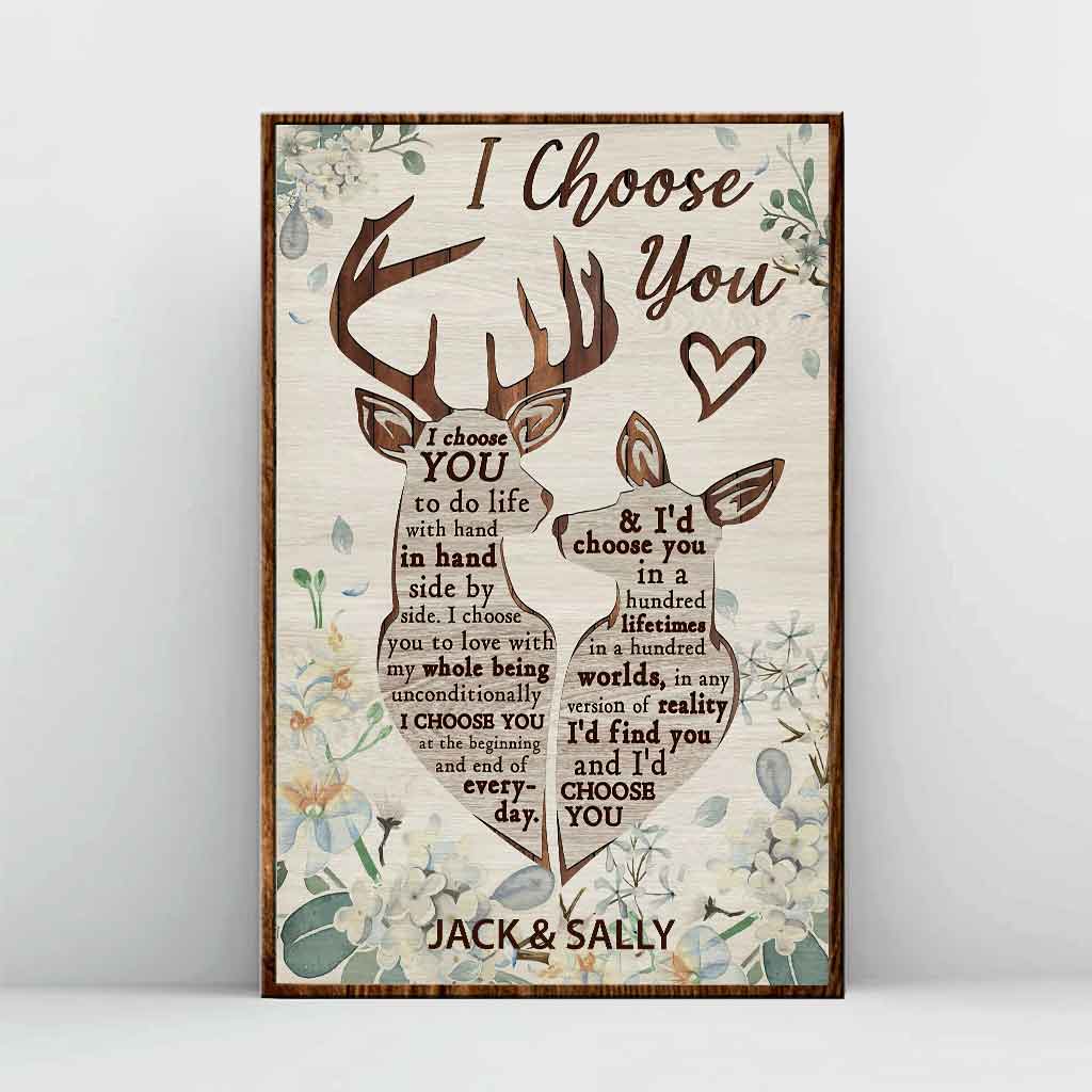 I Choose You - Personalized Husband And Wife Poster 1220