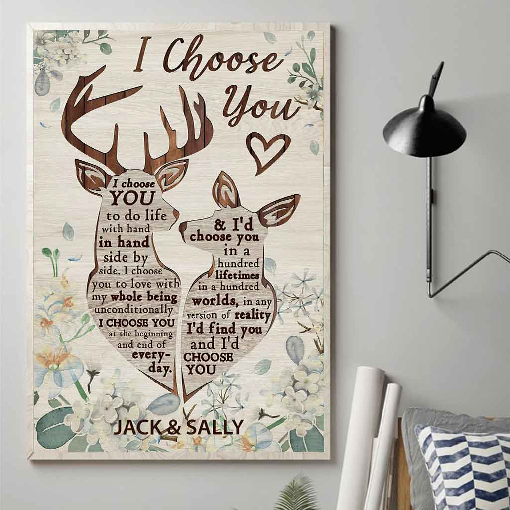 I Choose You - Personalized Husband And Wife Poster 1220