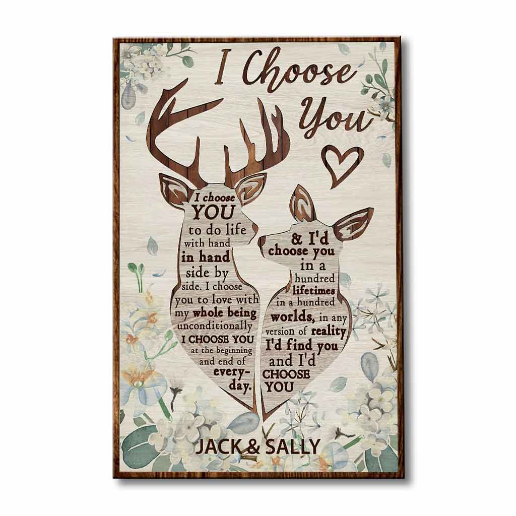 I Choose You - Personalized Husband And Wife Poster 1220