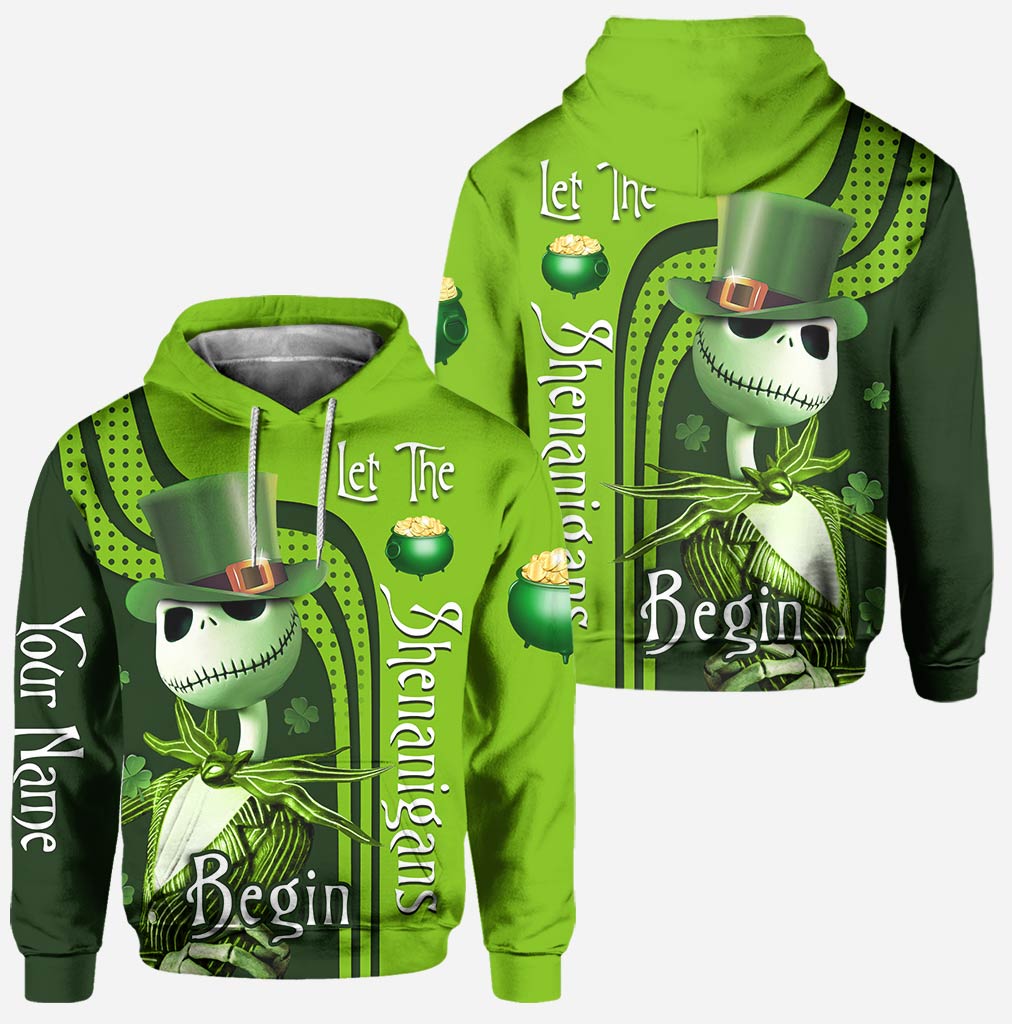 Let The Shenanigans Begin - Personalized St. Patrick's Day Nightmare Hoodie And Leggings