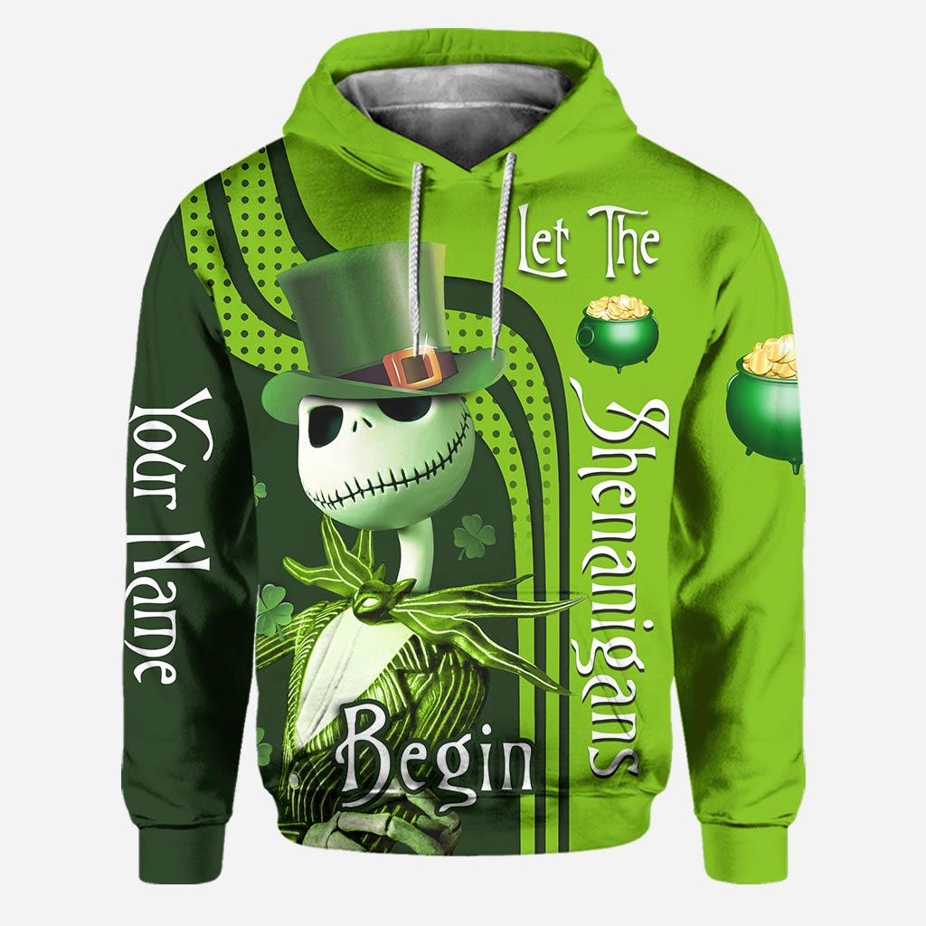 Let The Shenanigans Begin - Personalized St. Patrick's Day Nightmare Hoodie And Leggings