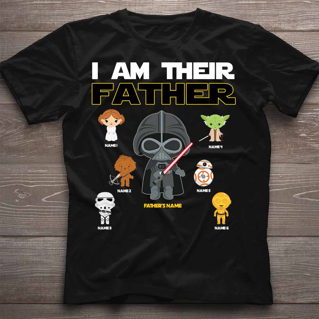 I Am Their Father Grandfather - Personalized Father's Day The Force T-shirt and Hoodie