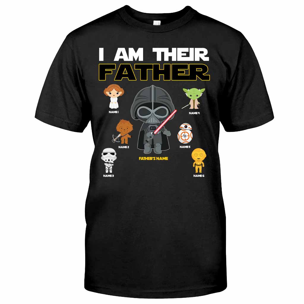 I Am Their Father Grandfather - Personalized Father's Day The Force T-shirt and Hoodie