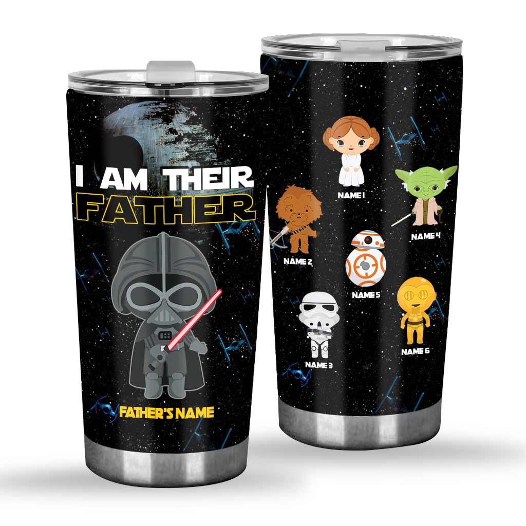 I Am Their Father Grandfather - Personalized Father's Day The Force Tumbler