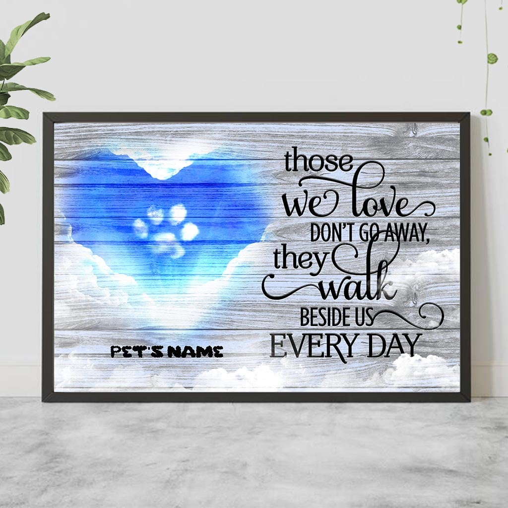 Those We Love Don't Go Away - Dog Personalized Poster