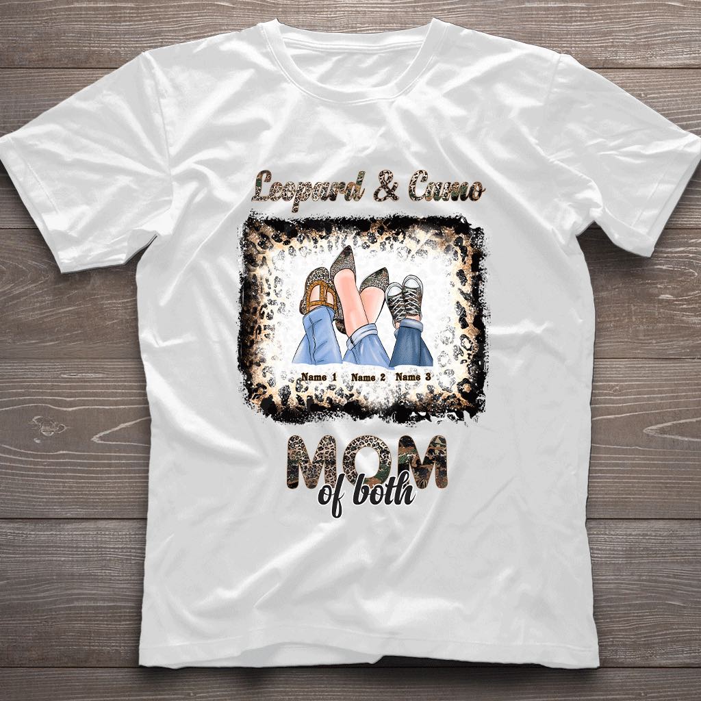 Leopard And Camo - Personalized Mother's Day T-shirt and Hoodie