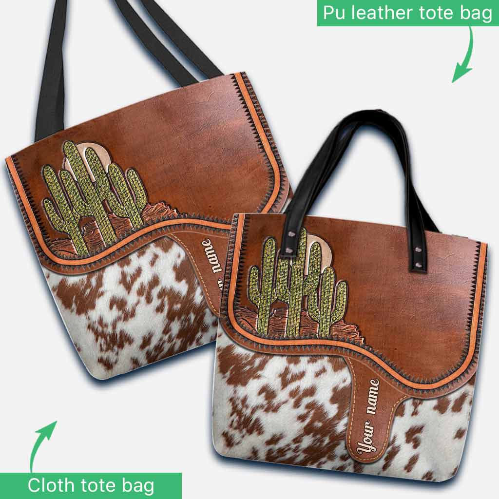 Saddle Bag - Cactus Personalized Tote Bag