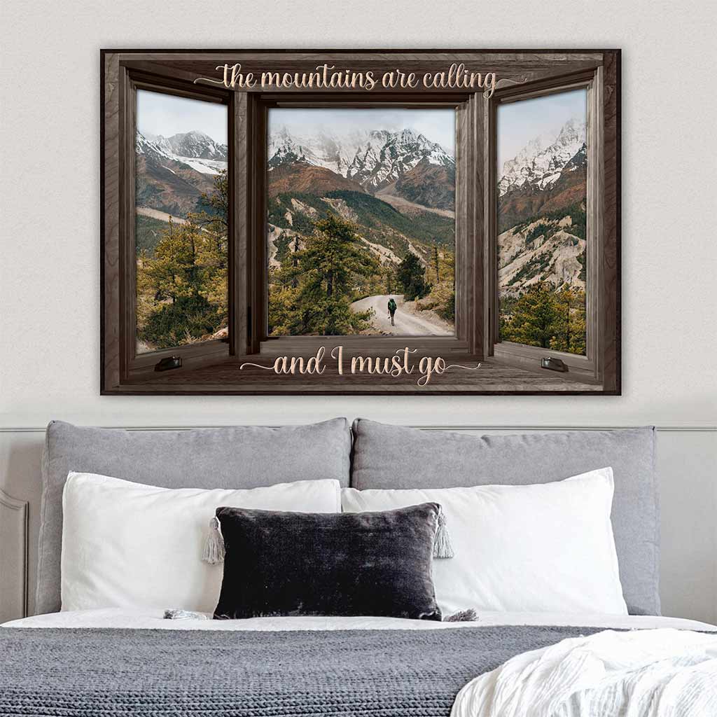 The Mountains Are Calling - Hiking Poster