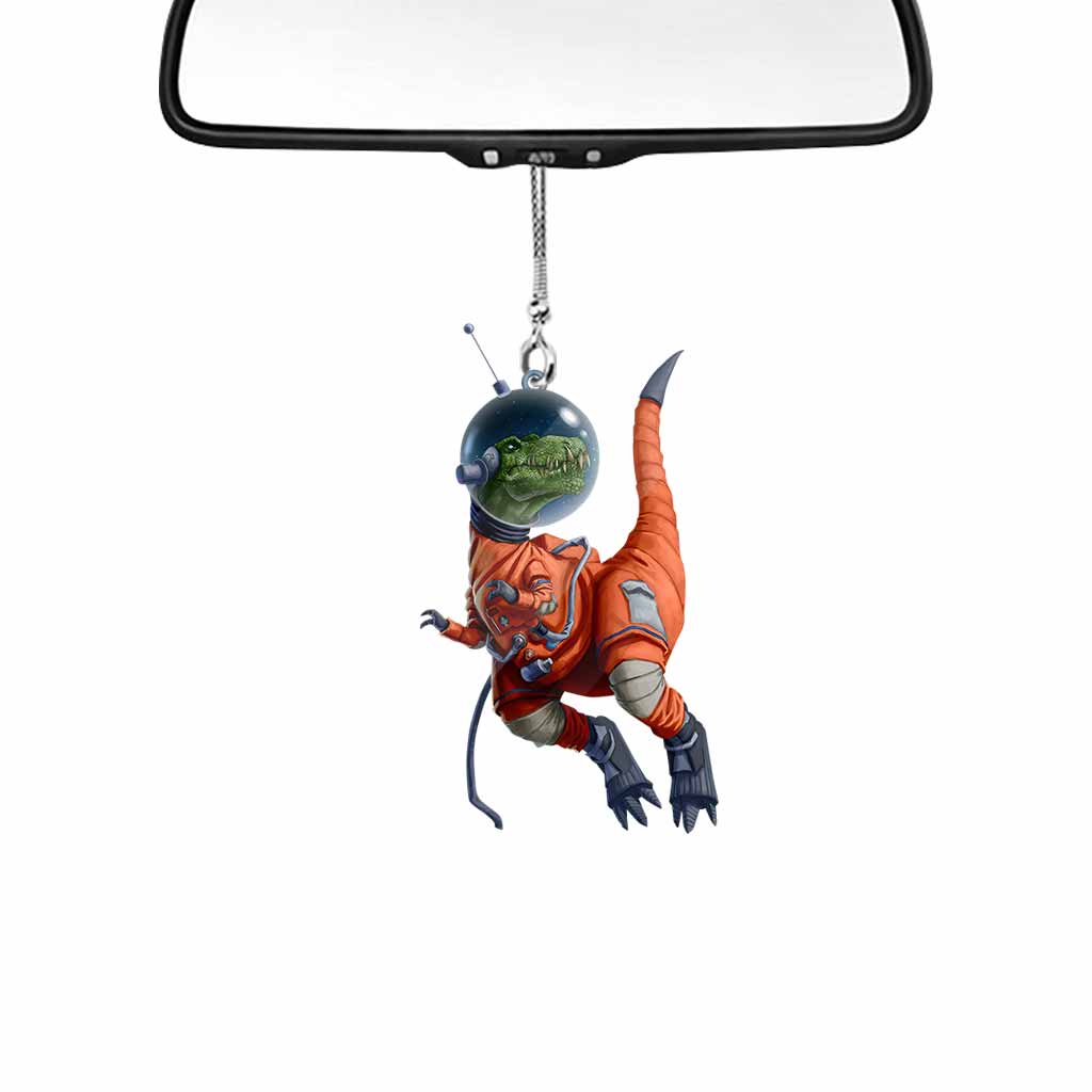 Space Dinosaur Car Ornament (Printed On Both Sides)