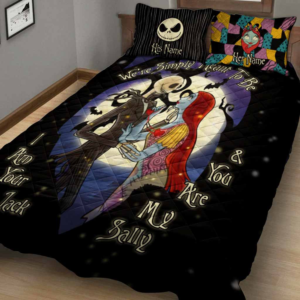 We're Simply Meant To Be - Personalized Nightmare Quilt Set