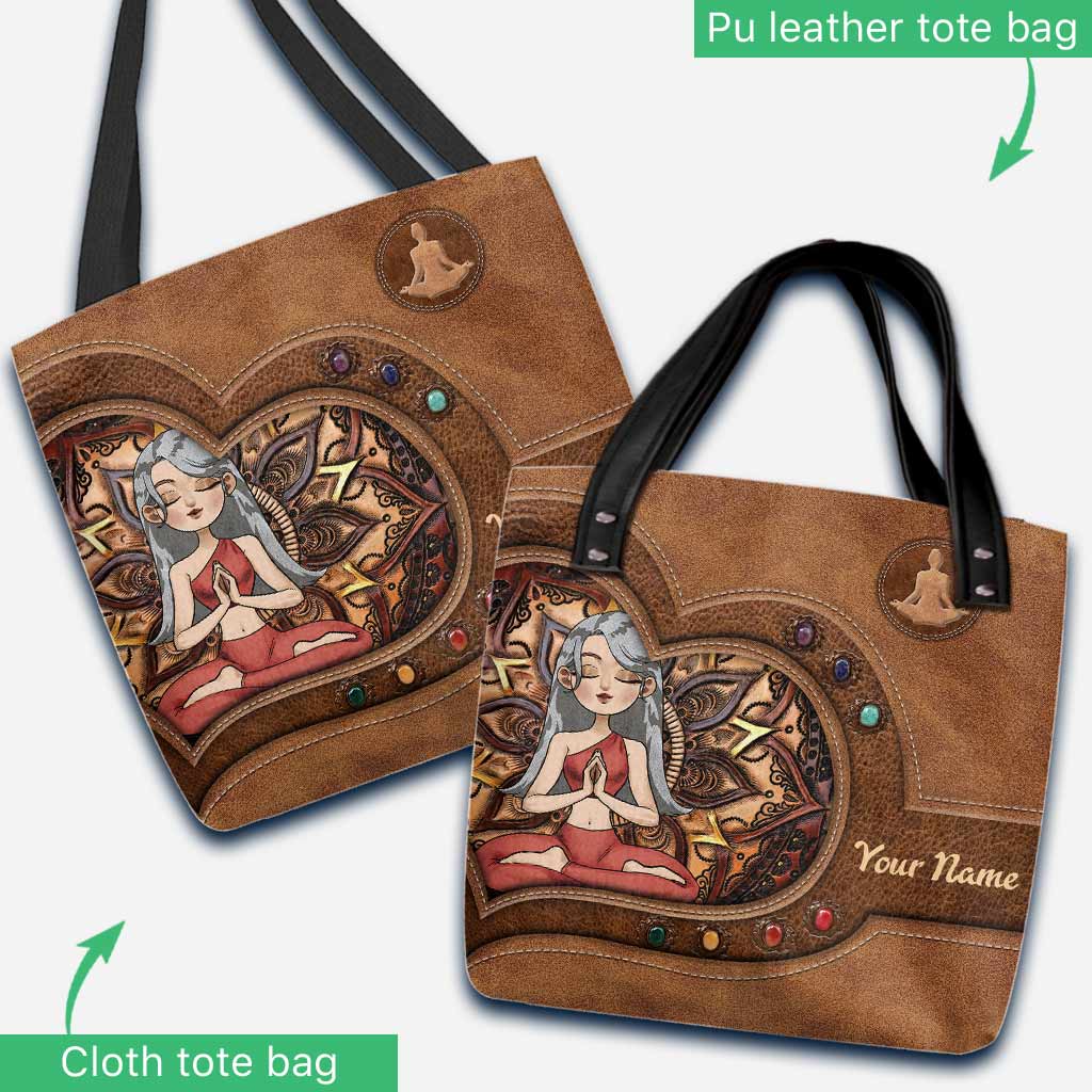 Namaste Yoga Girl -  Personalized Tote Bag