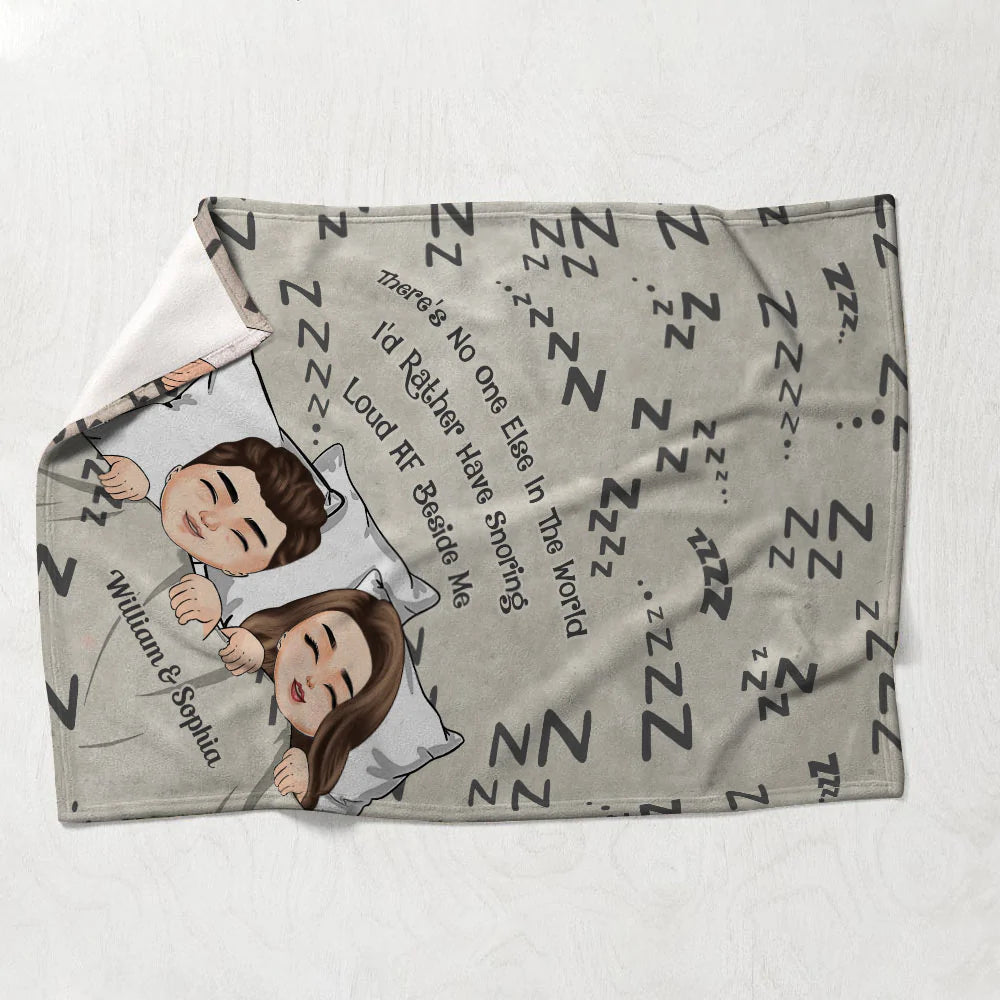 There's No One Else In The World - Personalized Couple Blanket