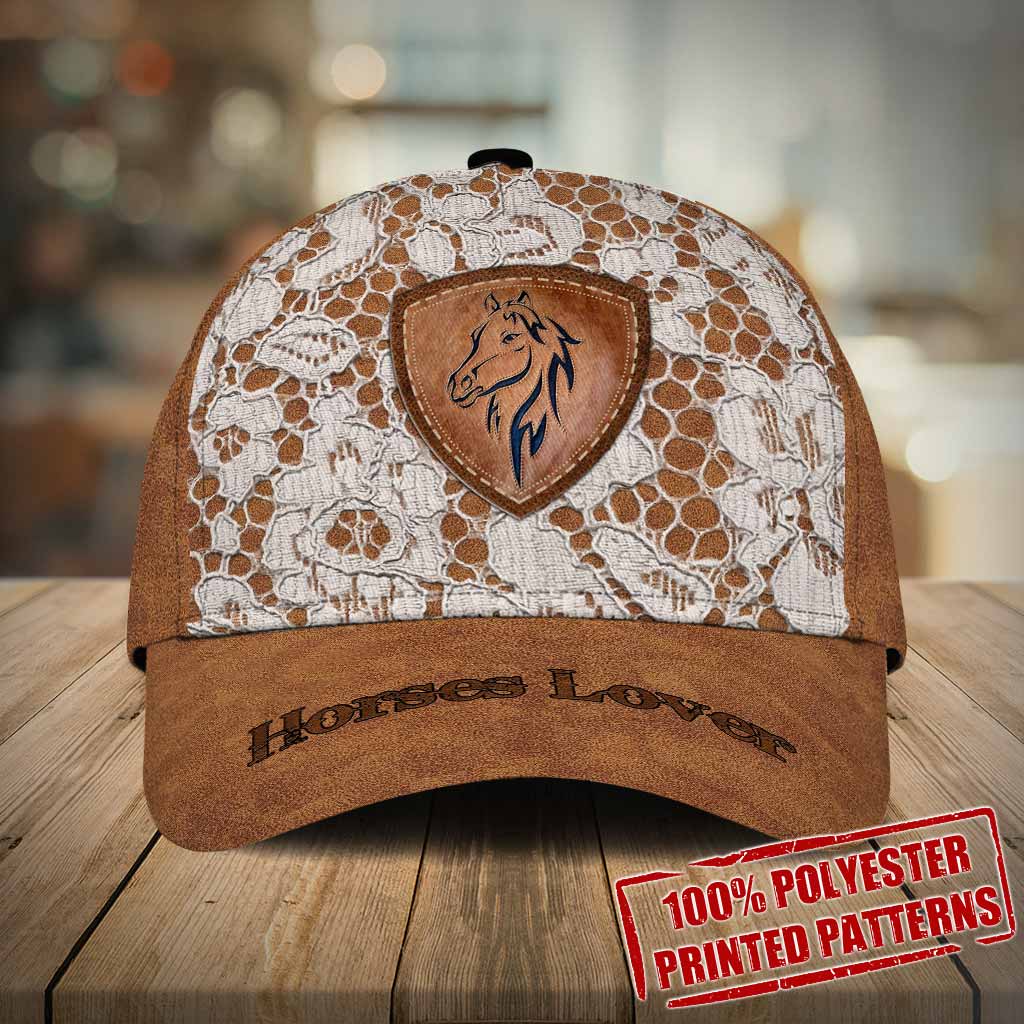 Horse Printed Lace Cap