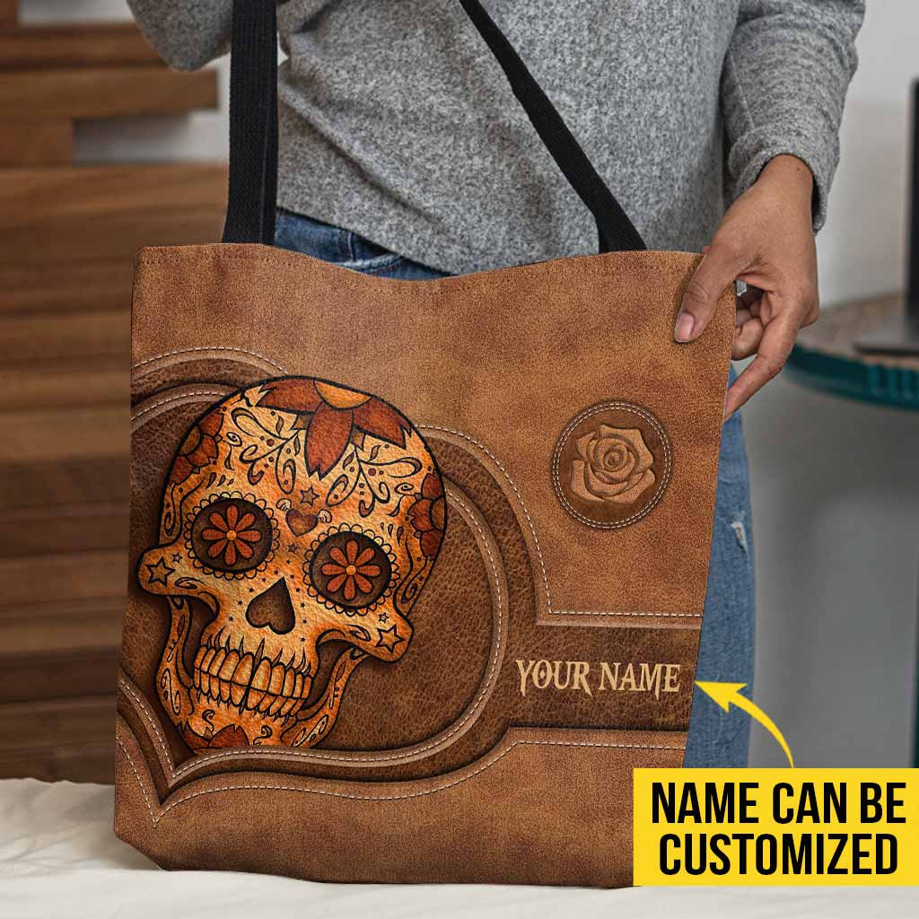 Skull Personalized Tote Bag