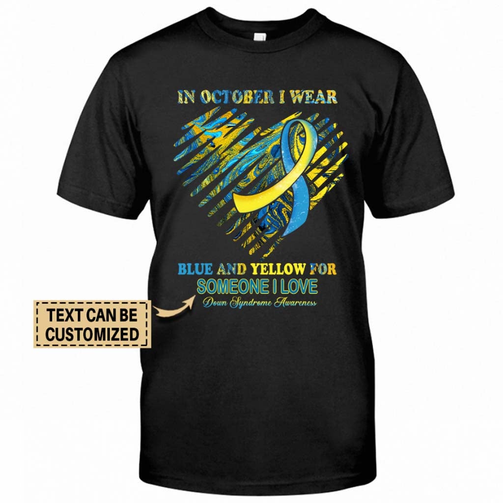 In October - Down Syndrome Awareness Personalized T-shirt And Hoodie