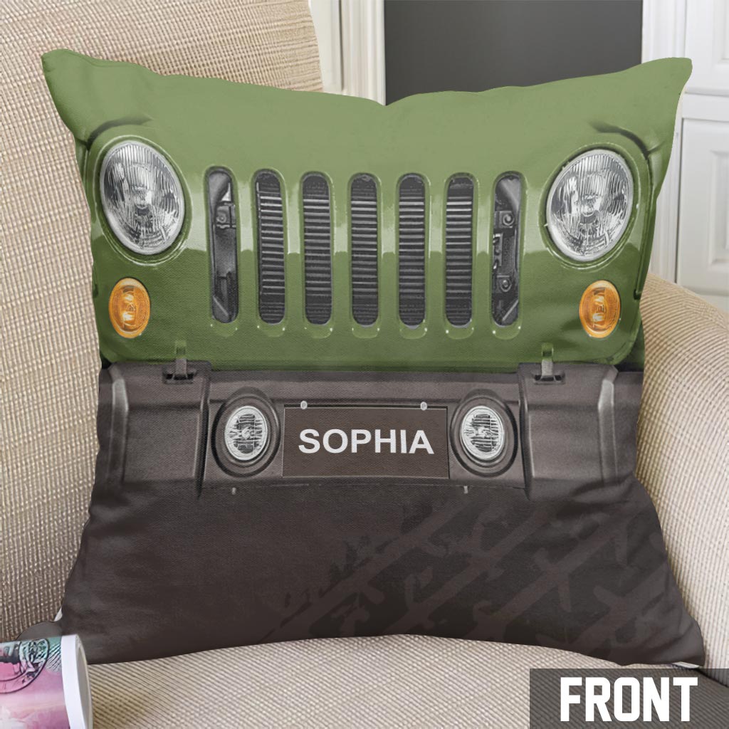 Wild Life Grill - Personalized Car Throw Pillow
