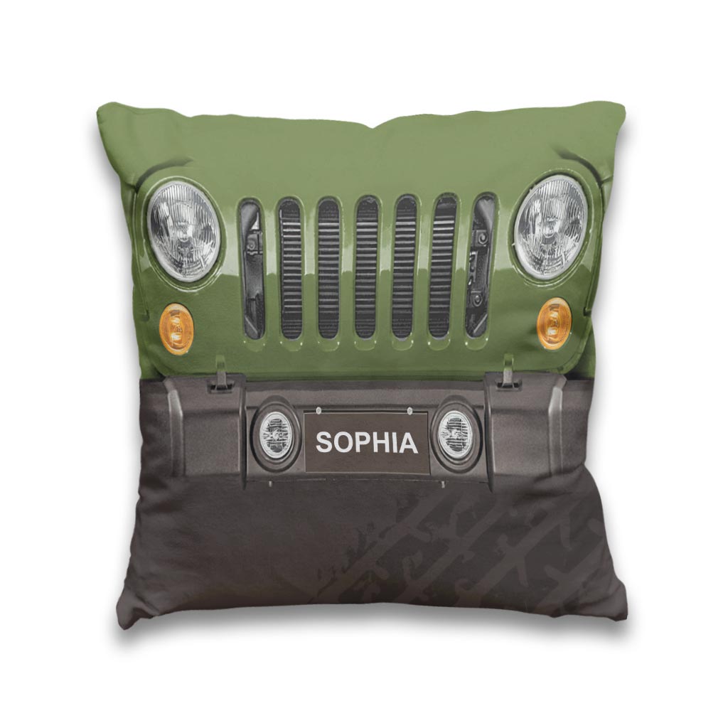 Wild Life Grill - Personalized Car Throw Pillow