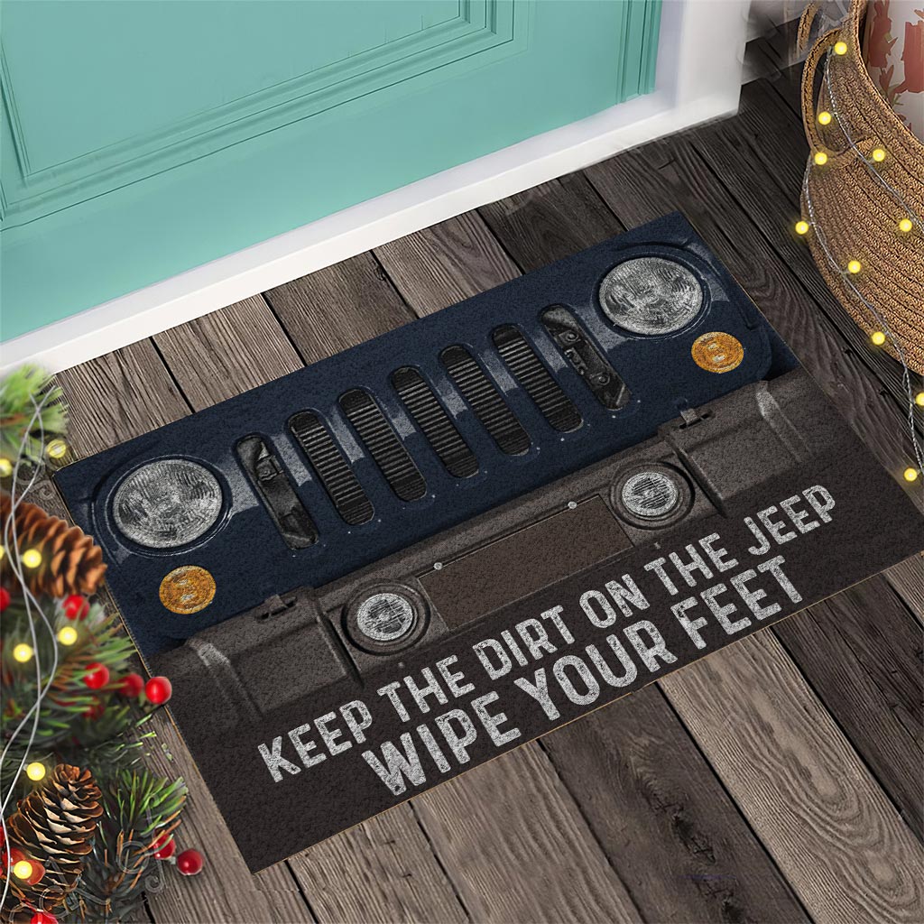 Keep The Dirt On The Jp - Personalized Car Doormat