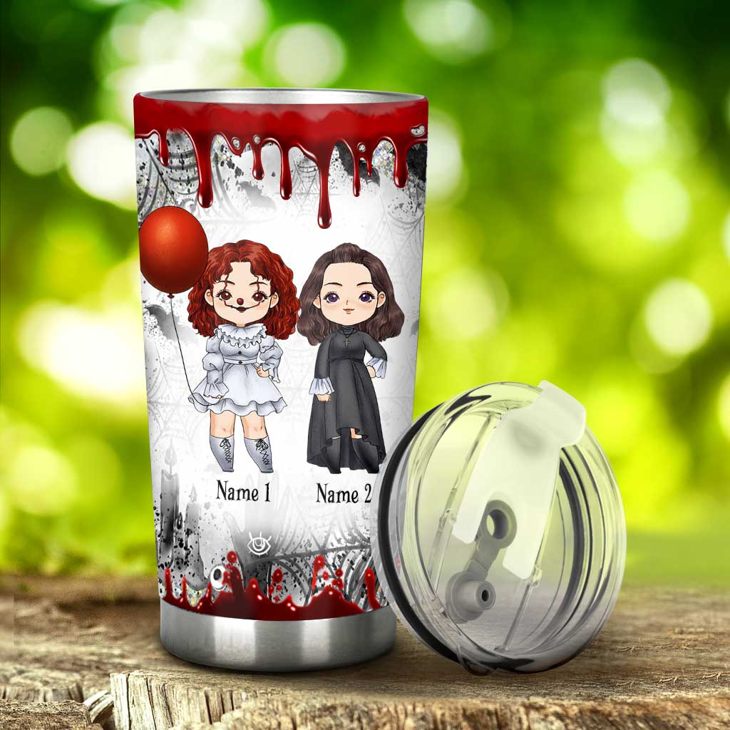 Ghost Sisters - Personalized Halloween Bestie Tumbler