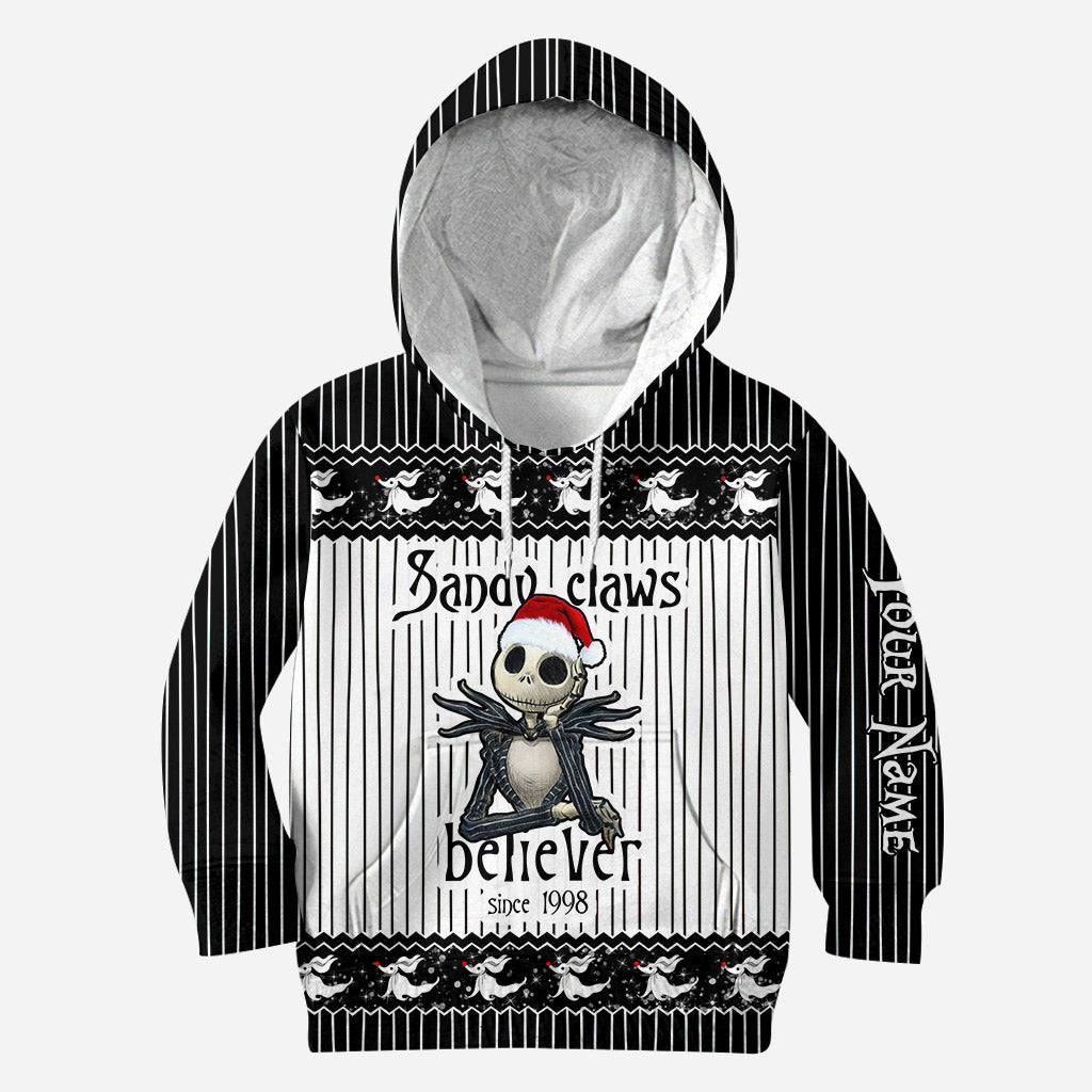 Sandy Claws Believer - Personalized Christmas Nightmare Hoodie and Leggings