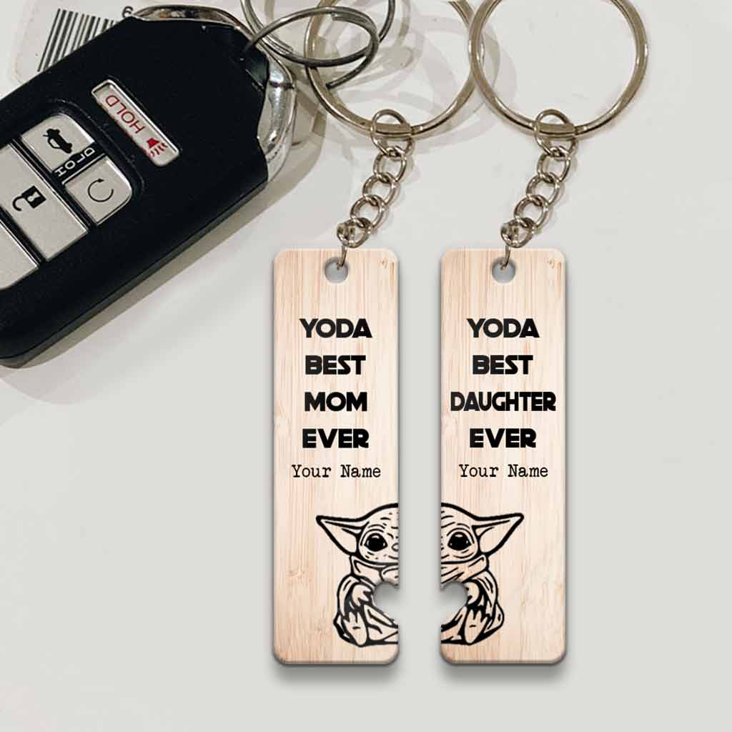 Best Mom And Daughter Ever - Personalized Mother's Day Keychain (Printed On Both Sides)