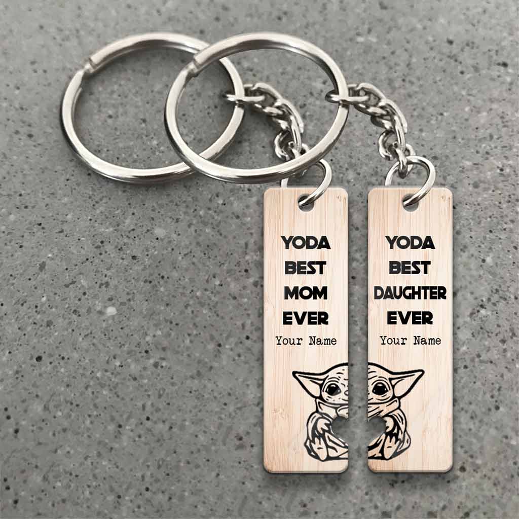 Best Mom And Daughter Ever - Personalized Mother's Day Keychain (Printed On Both Sides)