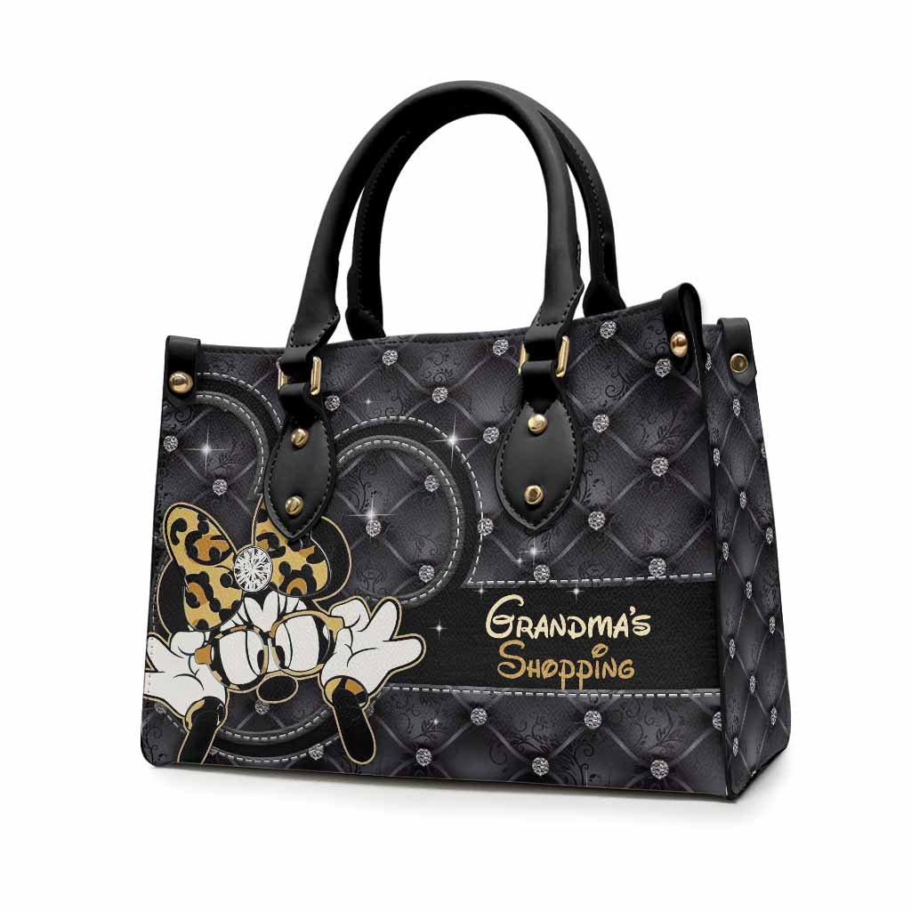 Grandma's Shopping - Personalized Leather Handbag