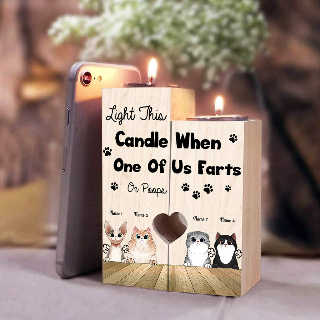 Light This Candle - Personalized Cat Candle Holder