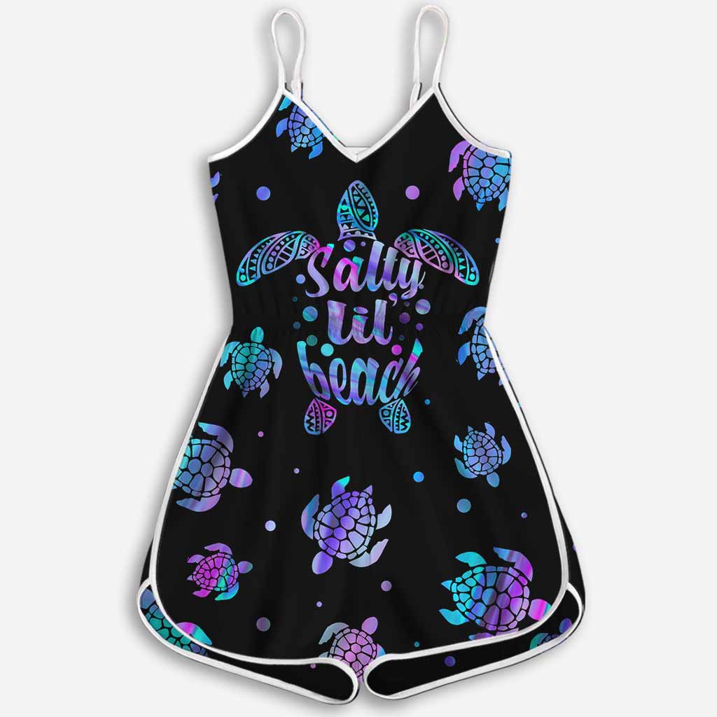 Salty Lil Beach - Turtle Romper